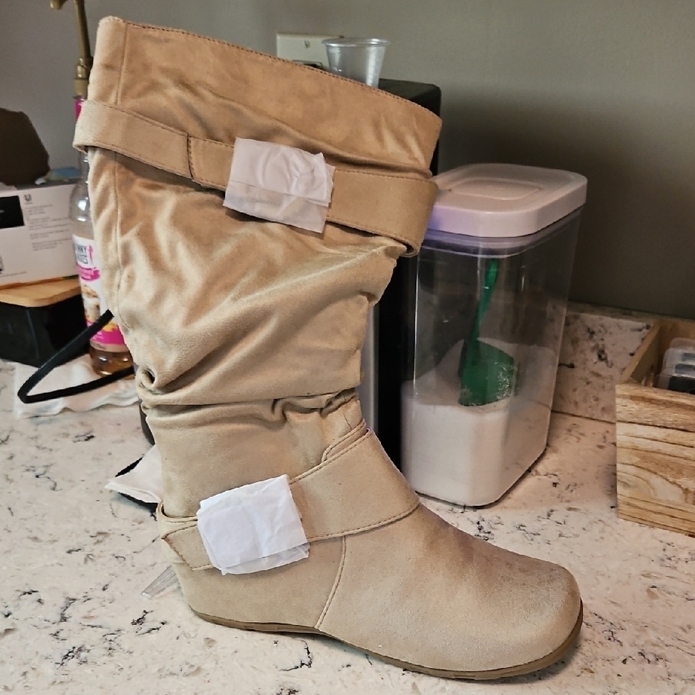 Tan Slouchy Boots